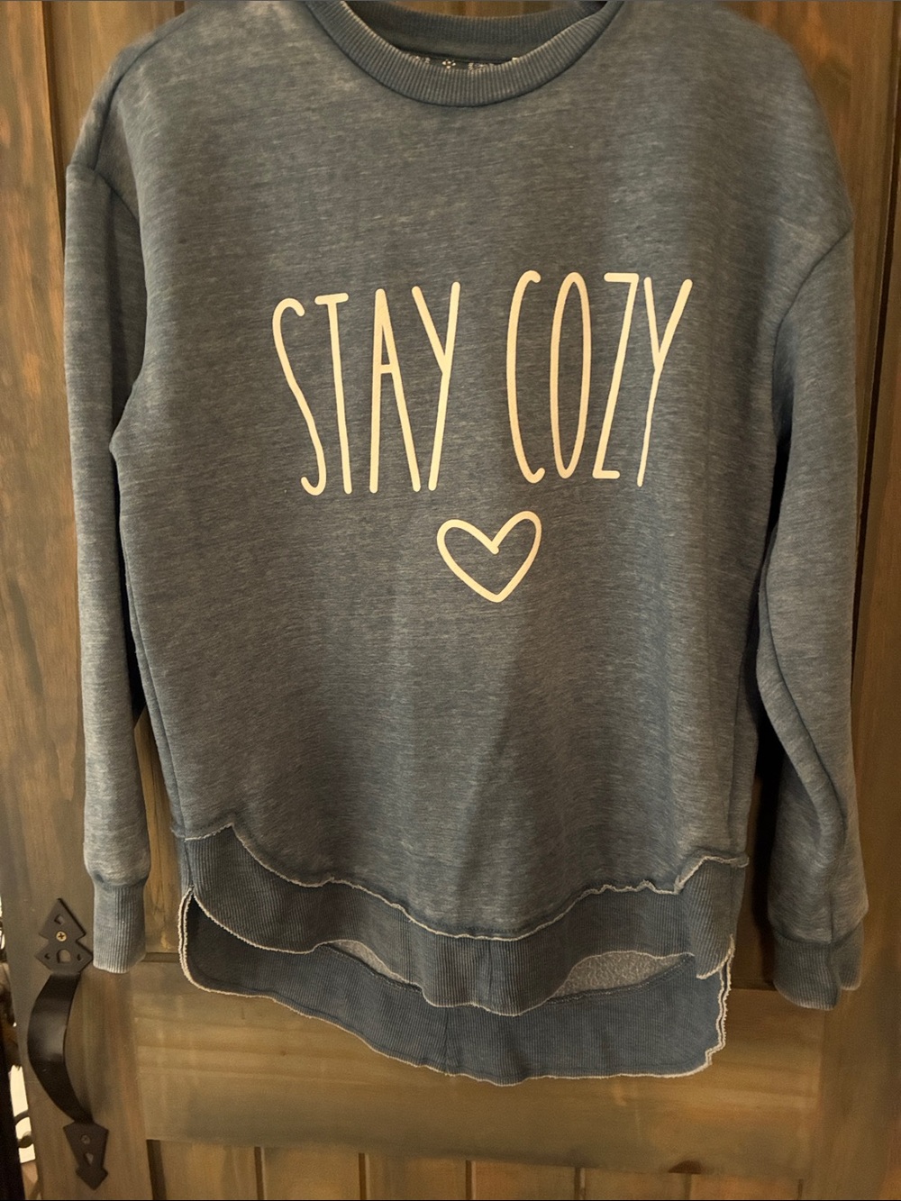 Stay Cozy Blue Women's Pullover Sweatshirt